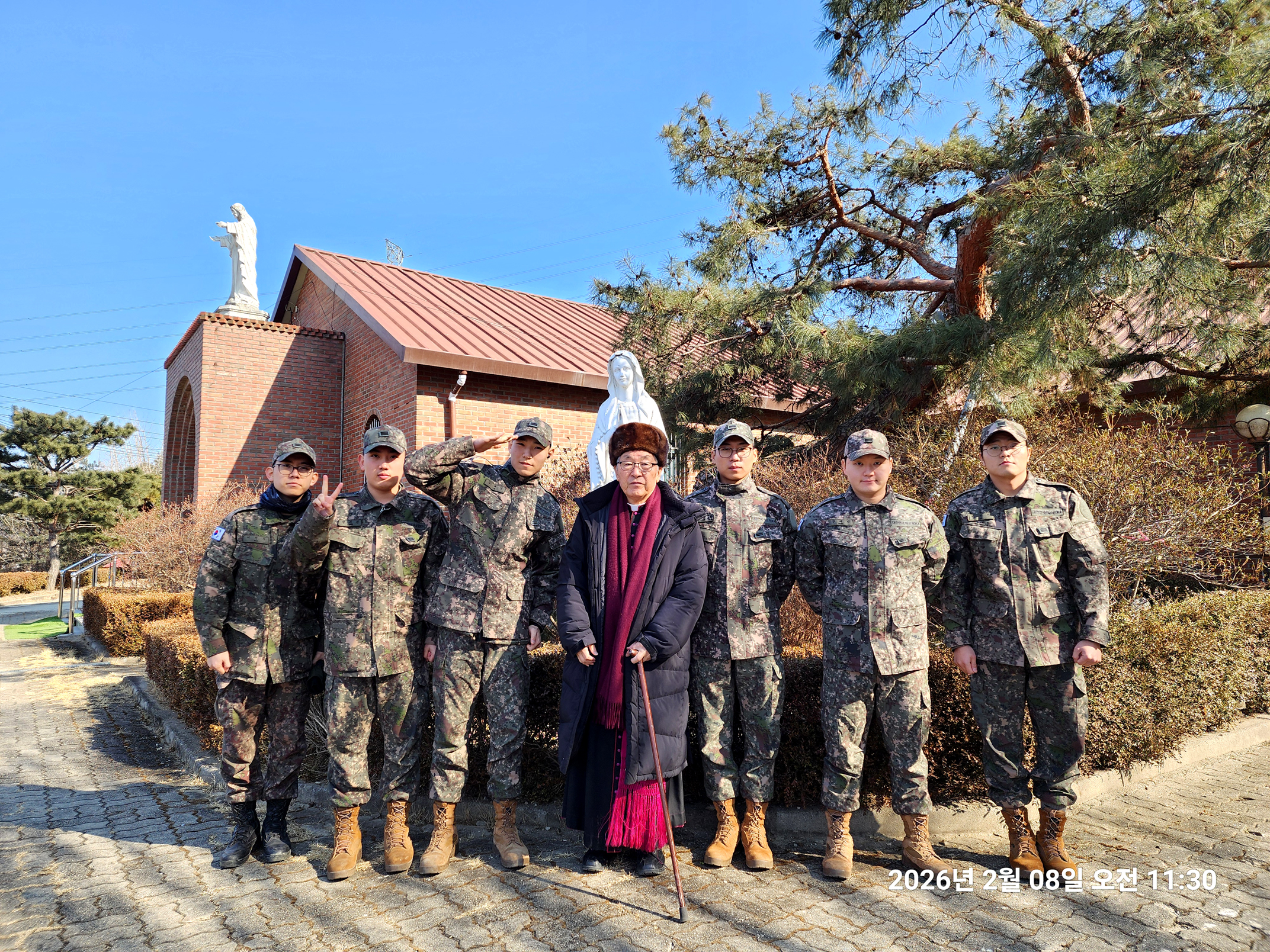 국가와 교회의 전 세계적인 위기극복 민군 합동 주일미사를 마치고!(2026.02.08 오전 10시 주일 미사)