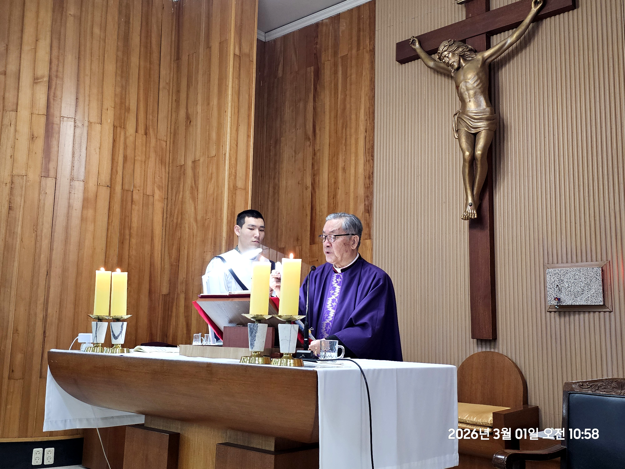 국가와 교회의 전 세계적인 위기극복 민군 합동 주일미사를 마치고!(2026.03.01. 오전 10시 주일 미사)
