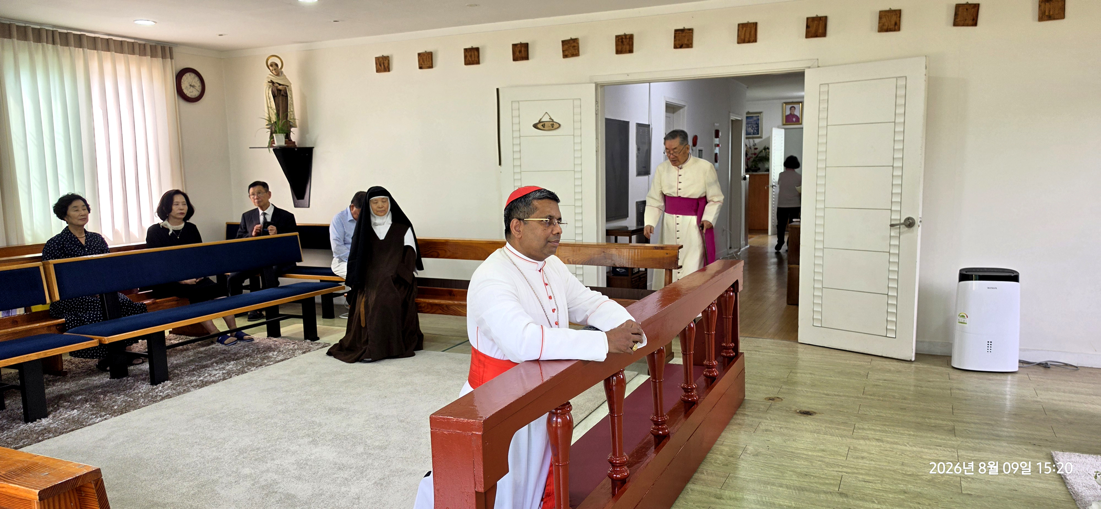 교황청 쿠바카드 장관 추기경(Welcome George Jacobe Cardinal KOOVAKAD), 수원 여주 순교 가르멜 봉쇄 여자수도원 방문(2026년 8월 9일, 주일)-2
