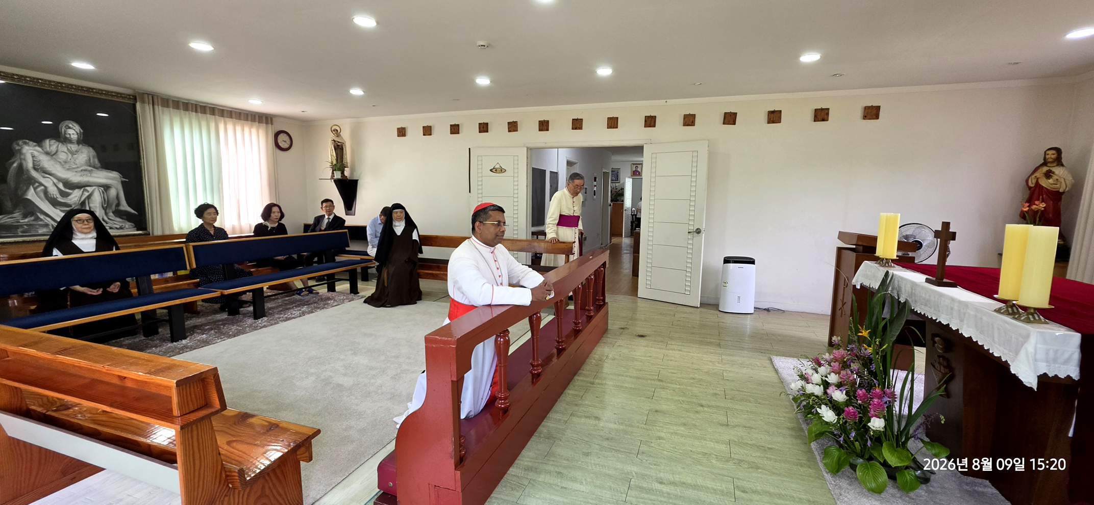 교황청 쿠바카드 장관 추기경(Welcome George Jacobe Cardinal KOOVAKAD), 수원 여주 순교 가르멜 봉쇄 여자수도원 방문(2026년 8월 9일, 주일)-1
