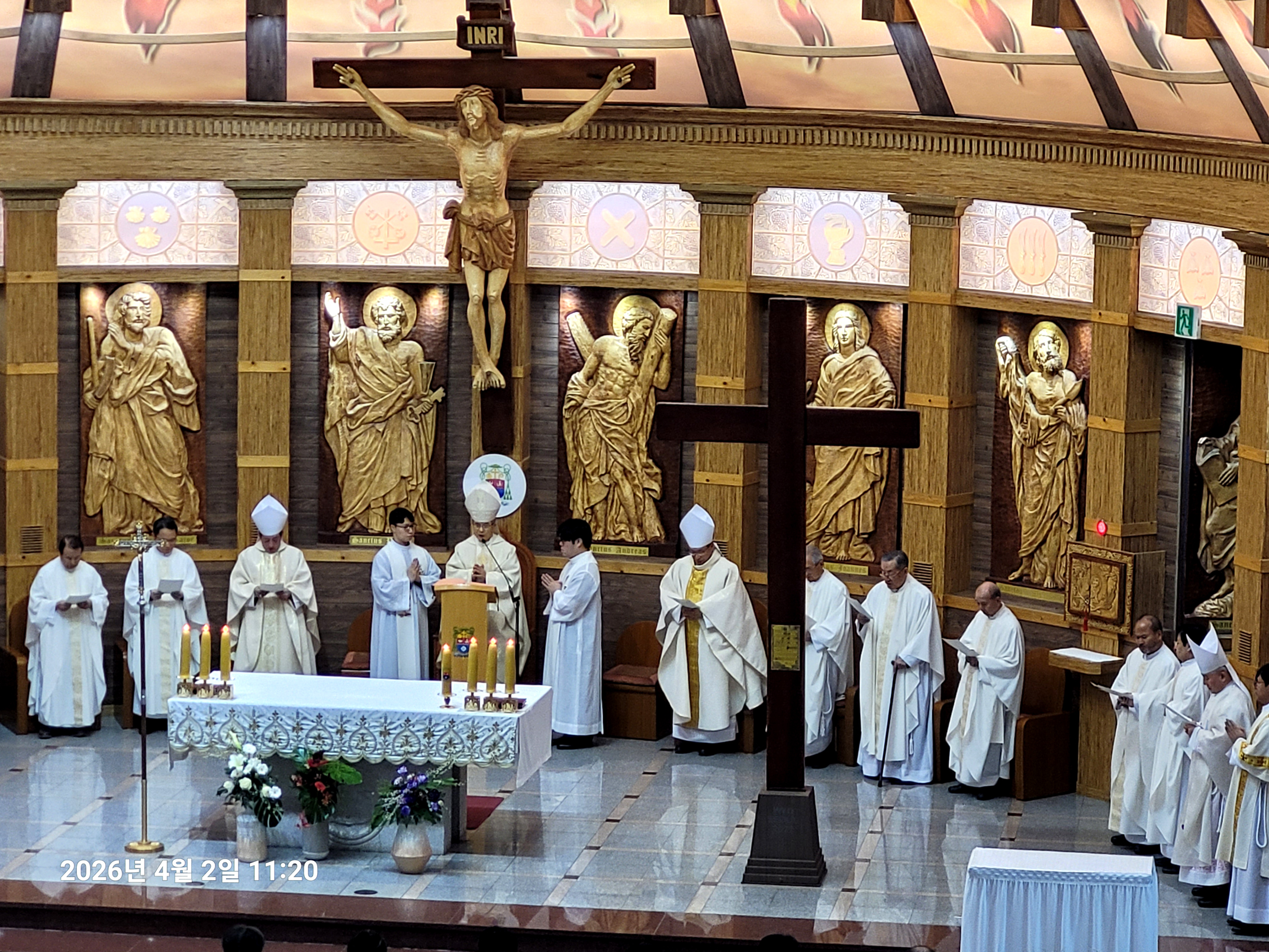 2026년 4월 02일, 수원 주교좌 정자동 성당, 성목요일 예절 사진화보(오전 10 30분)