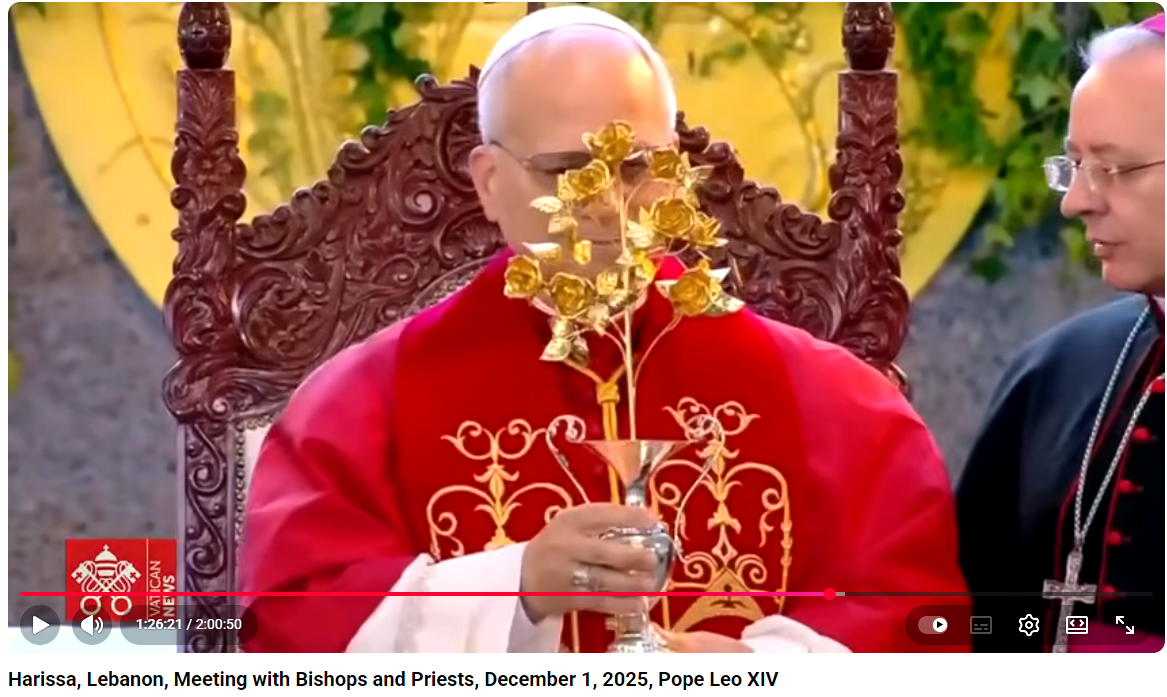 레오14세 교황성하, 레바논 사목방문(2025.12.01부터)